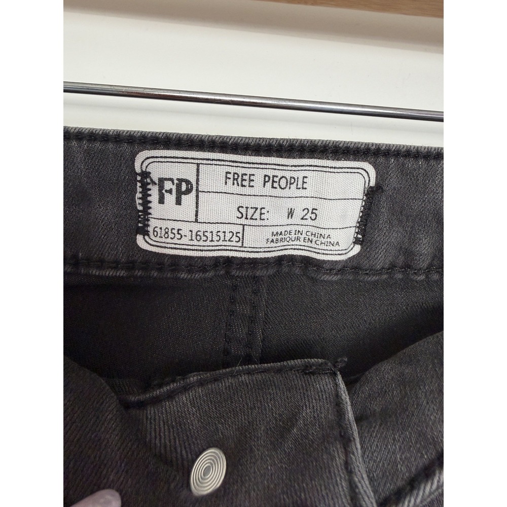Free People We The Free Just Float On Flare Jeans Gray 25 Extreme Bell Bottom - Picture 3 of 12